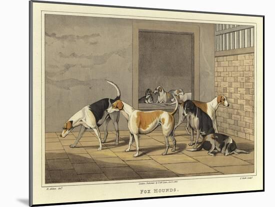 Fox Hounds-Henry Thomas Alken-Mounted Giclee Print