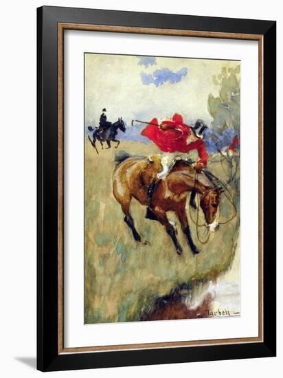 Fox Hunt-Halt!-Edmund Charles Tarbell-Framed Art Print