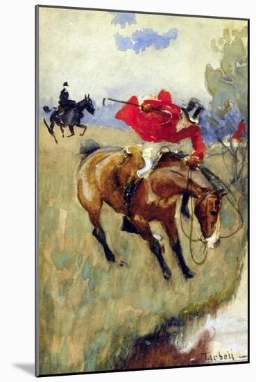 Fox Hunt-Halt!-Edmund Charles Tarbell-Mounted Art Print