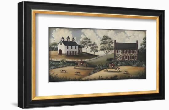 Fox Hunt-Barbara Jeffords-Framed Art Print