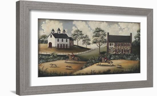 Fox Hunt-Barbara Jeffords-Framed Art Print