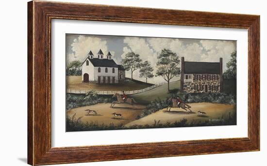 Fox Hunt-Barbara Jeffords-Framed Art Print