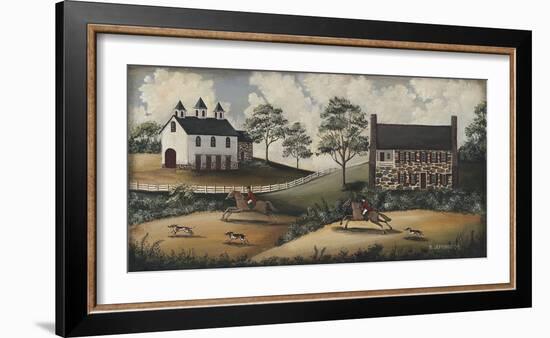 Fox Hunt-Barbara Jeffords-Framed Art Print