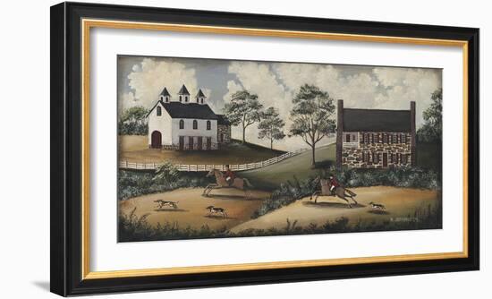 Fox Hunt-Barbara Jeffords-Framed Art Print