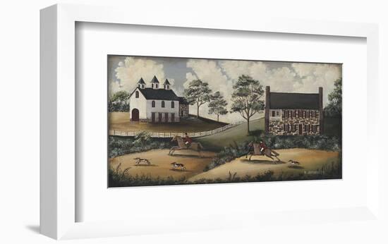 Fox Hunt-Barbara Jeffords-Framed Giclee Print