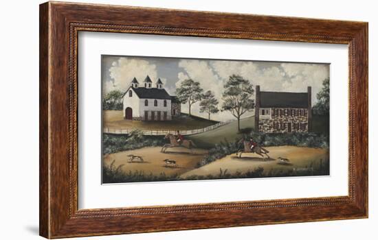 Fox Hunt-Barbara Jeffords-Framed Giclee Print