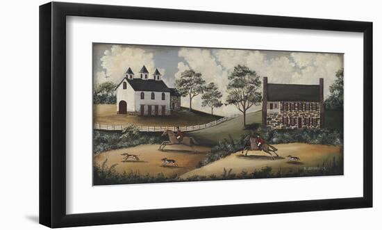 Fox Hunt-Barbara Jeffords-Framed Giclee Print