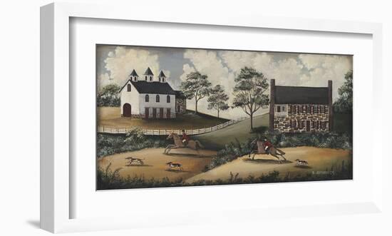 Fox Hunt-Barbara Jeffords-Framed Giclee Print