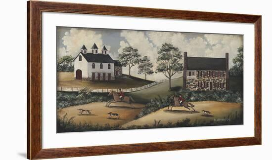 Fox Hunt-Barbara Jeffords-Framed Giclee Print