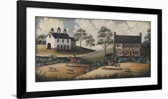 Fox Hunt-Barbara Jeffords-Framed Giclee Print
