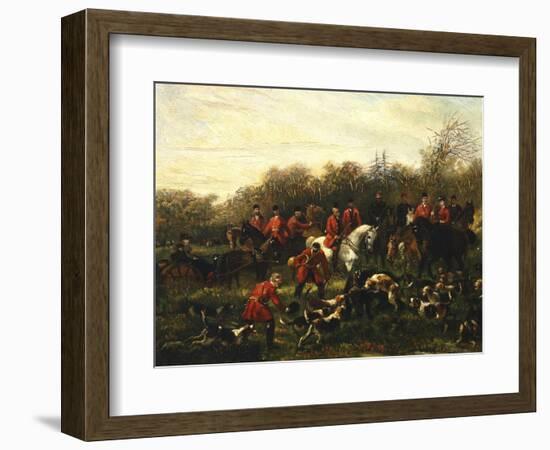 Fox Hunt-Filippo Palizzi-Framed Giclee Print