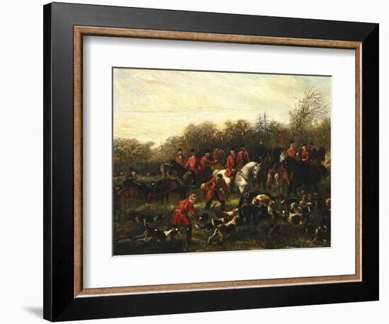 Fox Hunt-Filippo Palizzi-Framed Giclee Print