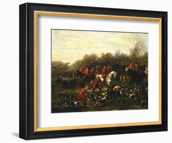 Fox Hunt-Filippo Palizzi-Framed Giclee Print