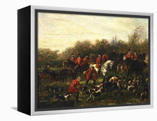 Fox Hunt-Filippo Palizzi-Framed Premier Image Canvas