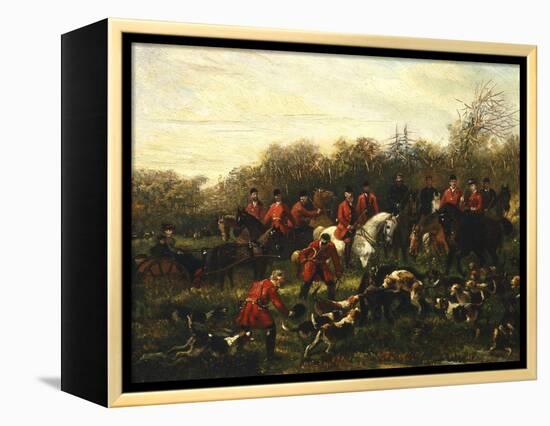 Fox Hunt-Filippo Palizzi-Framed Premier Image Canvas