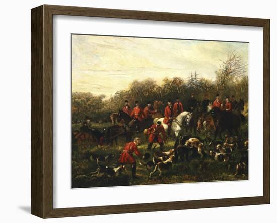 Fox Hunt-Filippo Palizzi-Framed Giclee Print