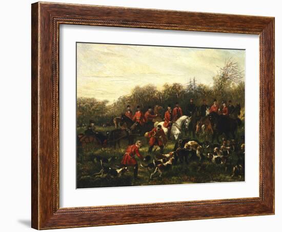 Fox Hunt-Filippo Palizzi-Framed Giclee Print