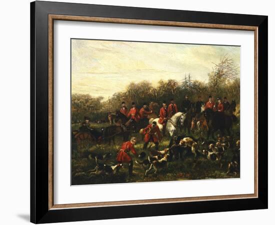 Fox Hunt-Filippo Palizzi-Framed Giclee Print