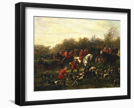 Fox Hunt-Filippo Palizzi-Framed Giclee Print