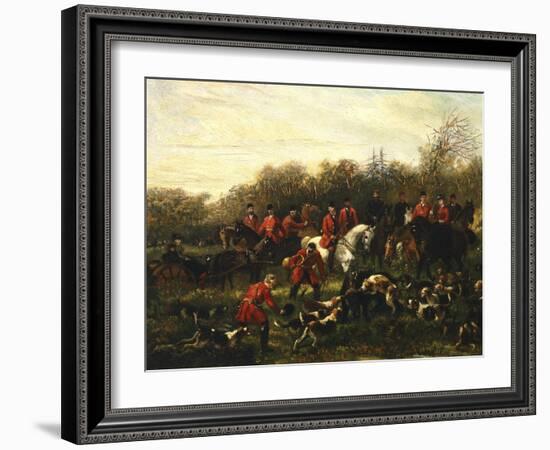 Fox Hunt-Filippo Palizzi-Framed Giclee Print