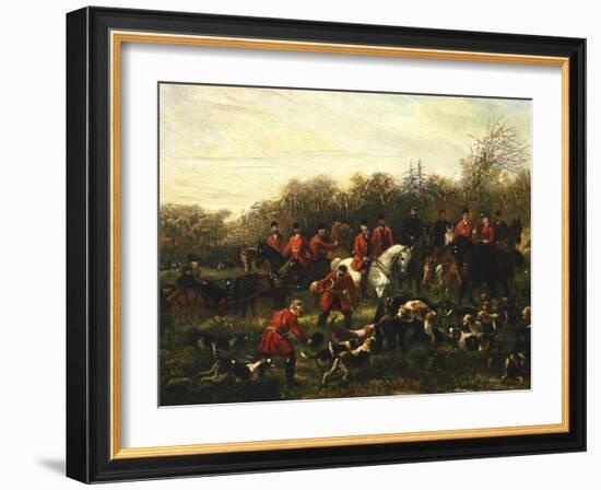 Fox Hunt-Filippo Palizzi-Framed Giclee Print