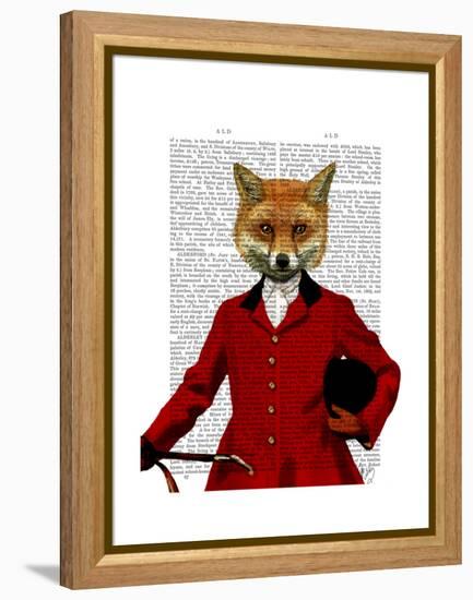 Fox Hunter 2 Portrait-Fab Funky-Framed Stretched Canvas