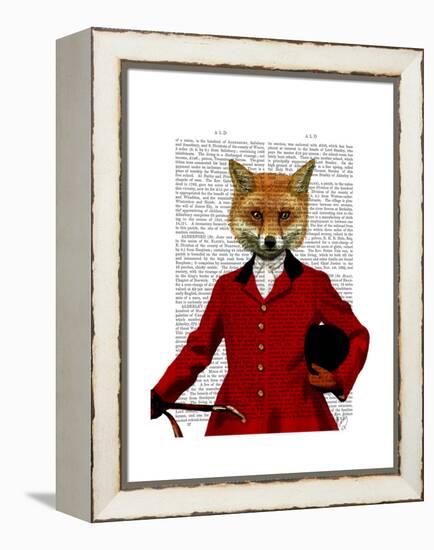 Fox Hunter 2 Portrait-Fab Funky-Framed Stretched Canvas