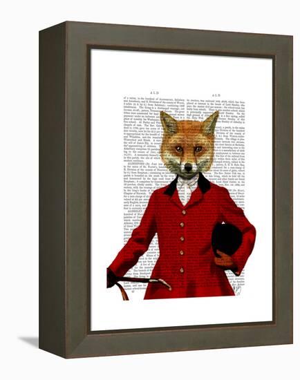 Fox Hunter 2 Portrait-Fab Funky-Framed Stretched Canvas