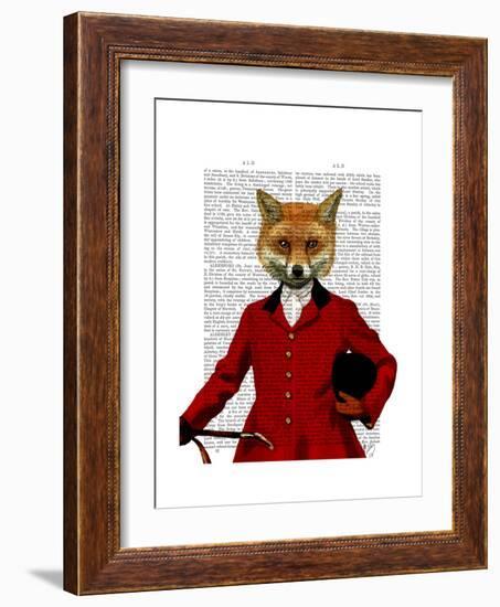 Fox Hunter 2 Portrait-Fab Funky-Framed Premium Giclee Print