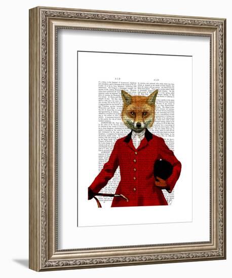 Fox Hunter 2 Portrait-Fab Funky-Framed Art Print