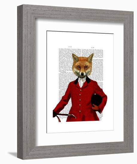 Fox Hunter 2 Portrait-Fab Funky-Framed Art Print