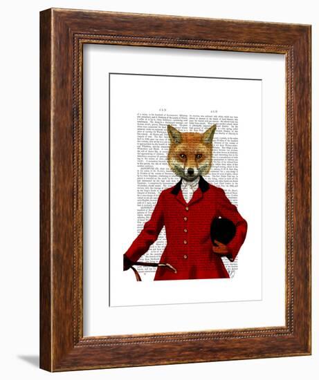 Fox Hunter 2 Portrait-Fab Funky-Framed Art Print