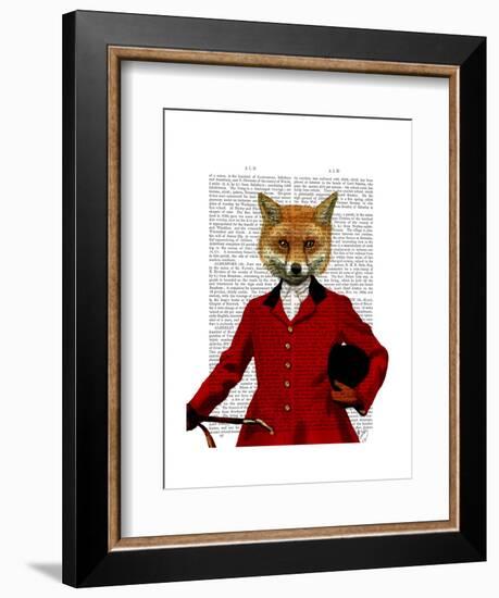 Fox Hunter 2 Portrait-Fab Funky-Framed Art Print