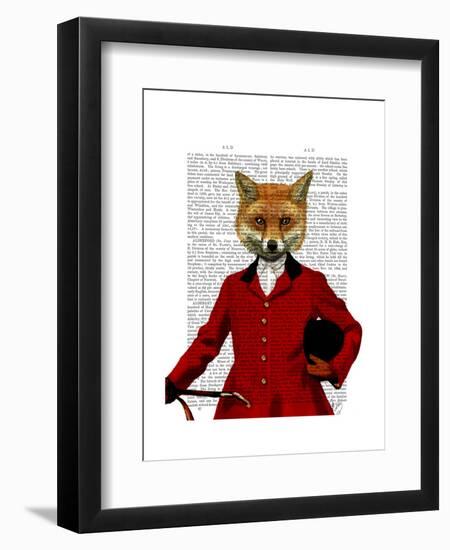 Fox Hunter 2 Portrait-Fab Funky-Framed Art Print