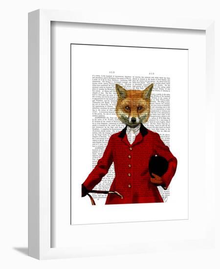 Fox Hunter 2 Portrait-Fab Funky-Framed Art Print