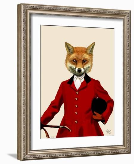 Fox Hunter 2 Portrait-Fab Funky-Framed Art Print