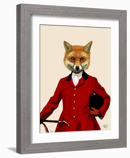 Fox Hunter 2 Portrait-Fab Funky-Framed Art Print