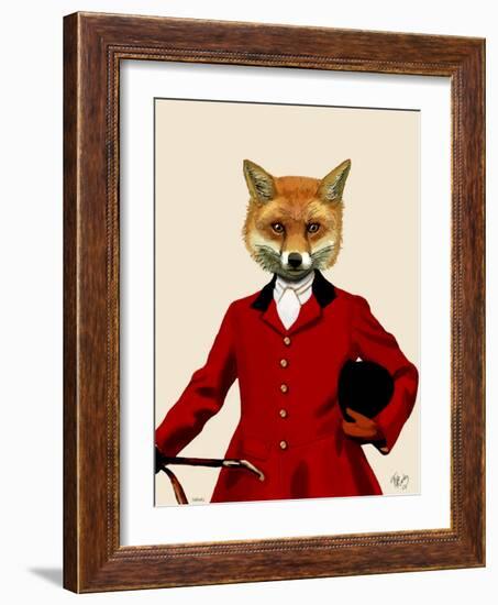 Fox Hunter 2 Portrait-Fab Funky-Framed Art Print