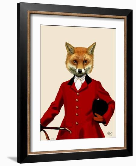 Fox Hunter 2 Portrait-Fab Funky-Framed Art Print