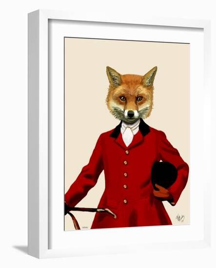 Fox Hunter 2 Portrait-Fab Funky-Framed Art Print