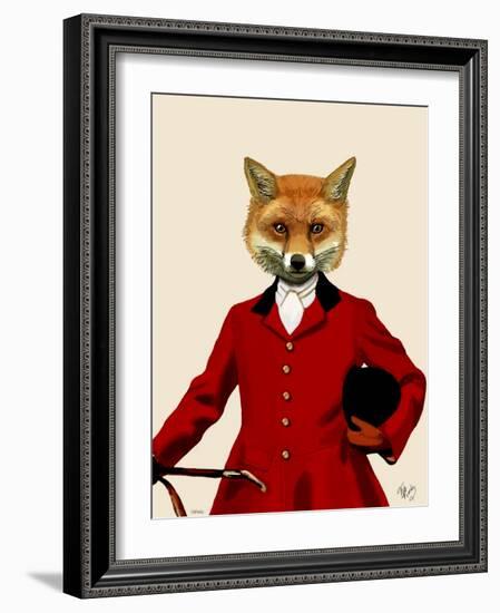 Fox Hunter 2 Portrait-Fab Funky-Framed Art Print