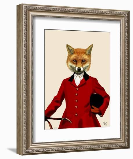 Fox Hunter 2 Portrait-Fab Funky-Framed Art Print