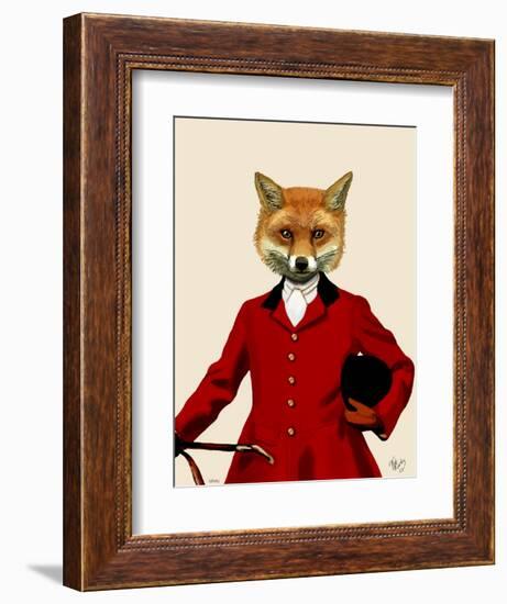 Fox Hunter 2 Portrait-Fab Funky-Framed Art Print