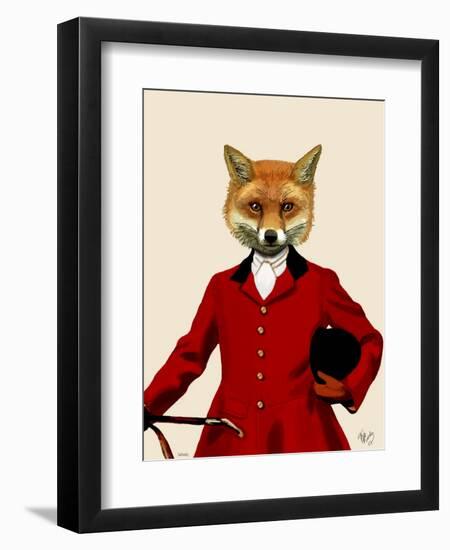 Fox Hunter 2 Portrait-Fab Funky-Framed Art Print