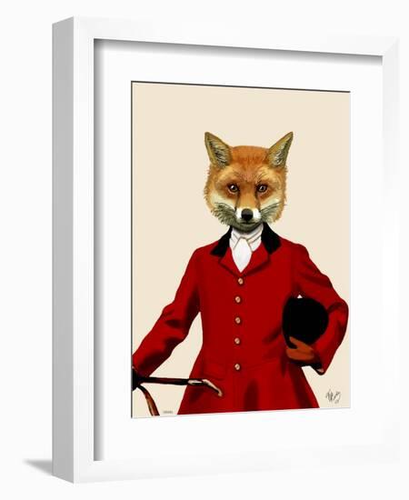 Fox Hunter 2 Portrait-Fab Funky-Framed Art Print