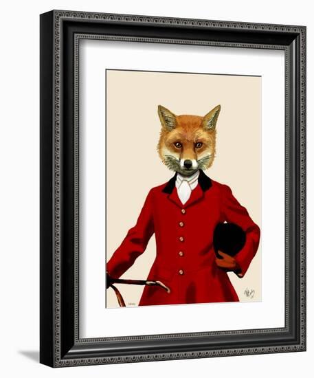 Fox Hunter 2 Portrait-Fab Funky-Framed Art Print