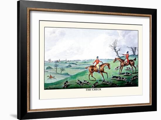 Fox Hunters and Hounds in an Open Field-Henry Thomas Alken-Framed Art Print