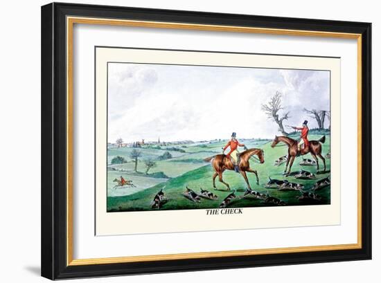 Fox Hunters and Hounds in an Open Field-Henry Thomas Alken-Framed Art Print