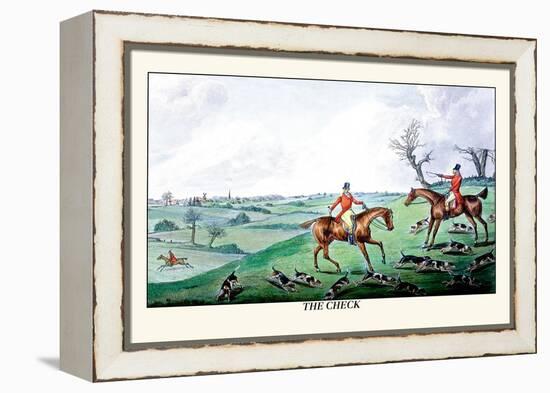 Fox Hunters and Hounds in an Open Field-Henry Thomas Alken-Framed Stretched Canvas