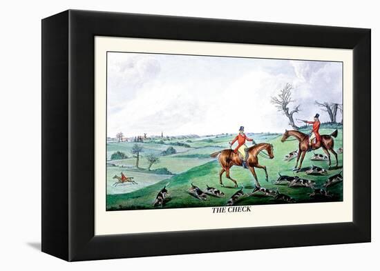 Fox Hunters and Hounds in an Open Field-Henry Thomas Alken-Framed Stretched Canvas